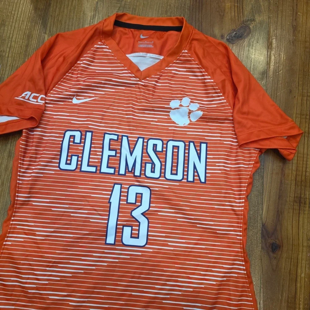 Clemson Tigers Lady‎ Soccer Jersey Orange Team Issued - M - READ